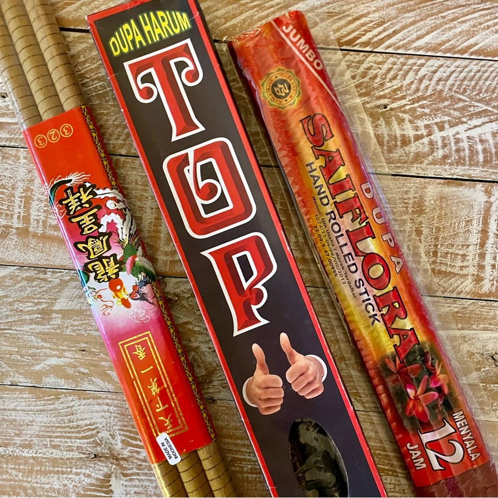 🕉️ JUMBO Bali Incense Bundle 🕉️ 9 sticks ~12 hrs/stick🆕